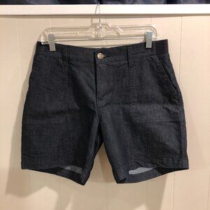 Women's Lee Dark Wash Denim Shorts, Size 10 (Like New)